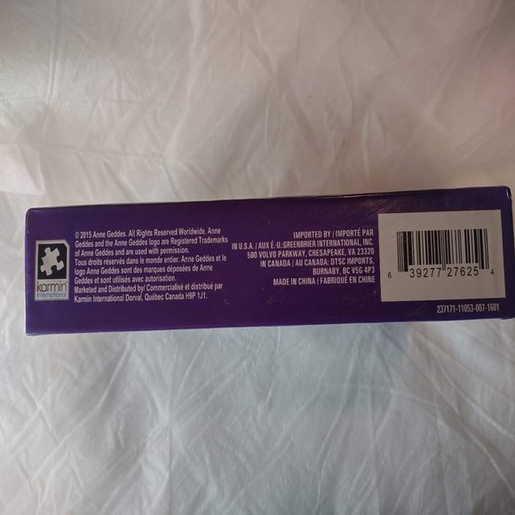 NWT Anne Geddes 500 Piece Jigsaw Puzzle Sleeping Petal Baby NEW - Picture 3 of 4